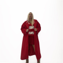 cappotto lungo con bottoni facing